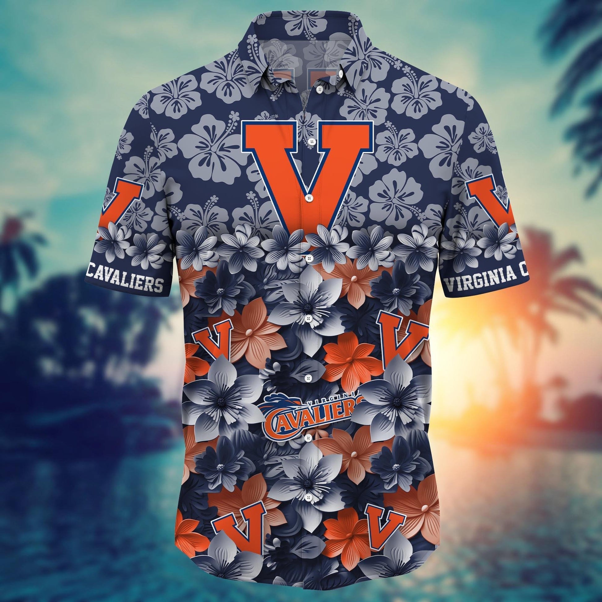 Virginia Cavaliers Hawaiian Shirt Trending Summer. Gift For Fan FBS 502MC-HS035