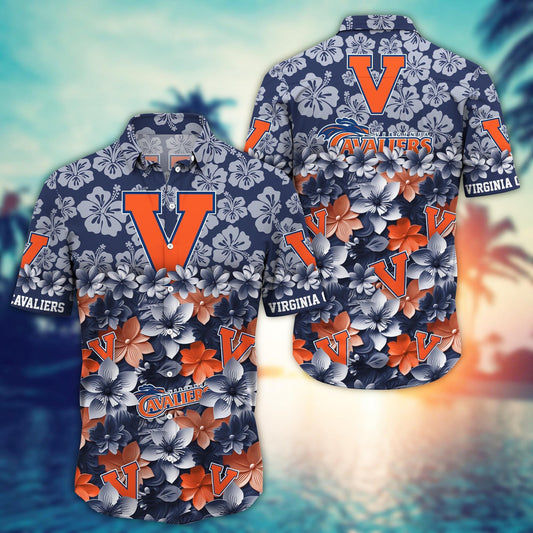 Virginia Cavaliers Hawaiian Shirt Trending Summer. Gift For Fan FBS 502MC-HS035