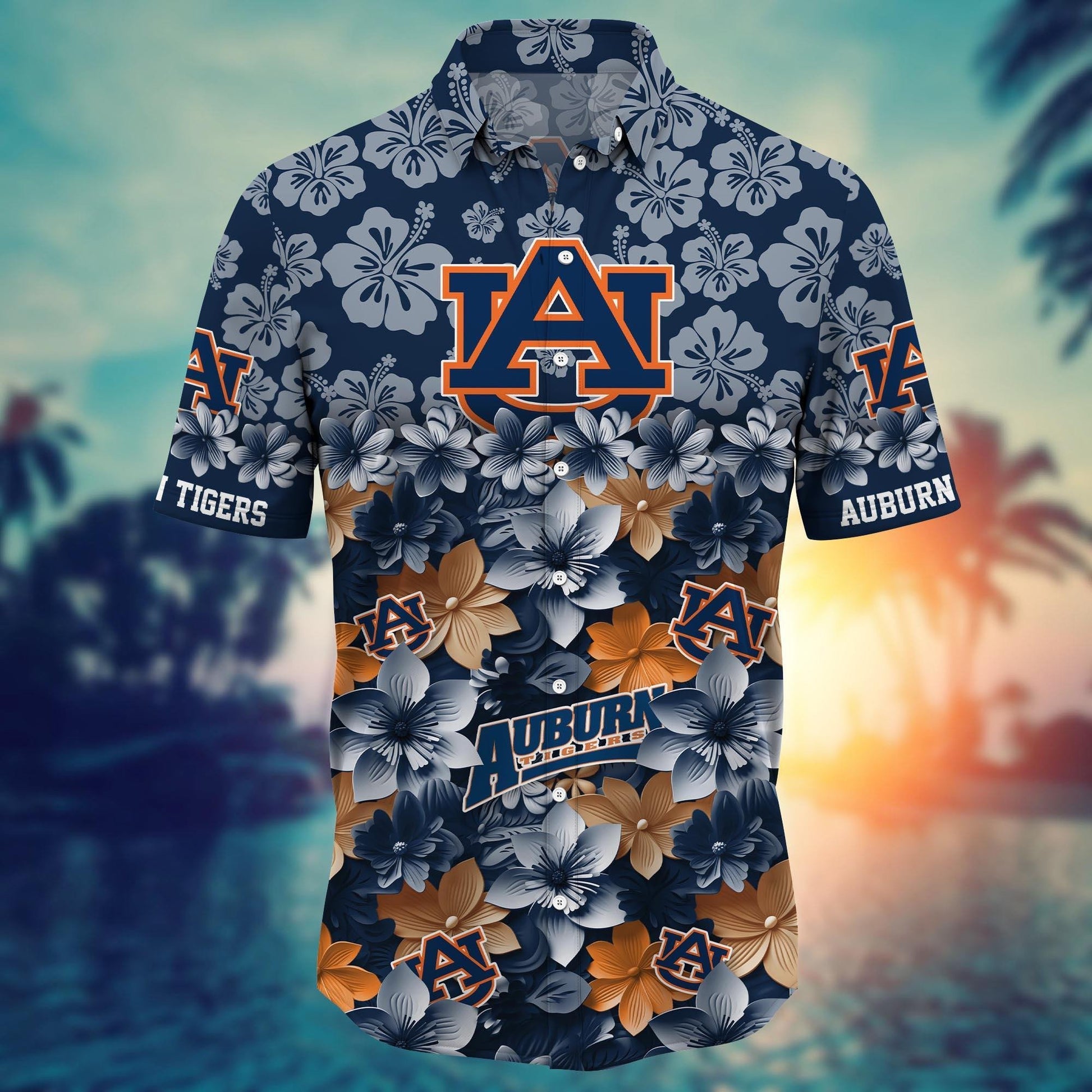 Auburn Tigers Hawaiian Shirt Trending Summer. Gift For Fan FBS 502MC-HS035