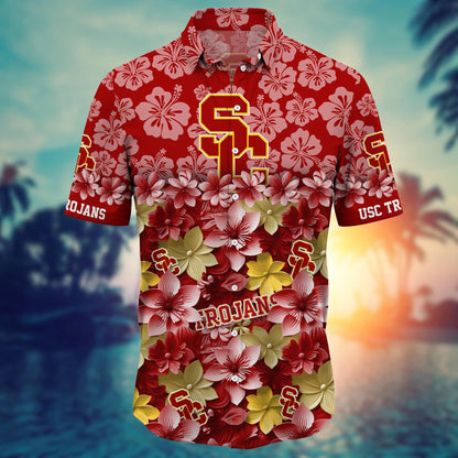 USC Trojans Hawaiian Shirt Trending Summer. Gift For Fan FBS 502MC-HS035