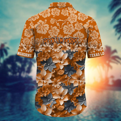 Texas Longhorns Hawaiian Shirt Trending Summer. Gift For Fan FBS 502MC-HS035