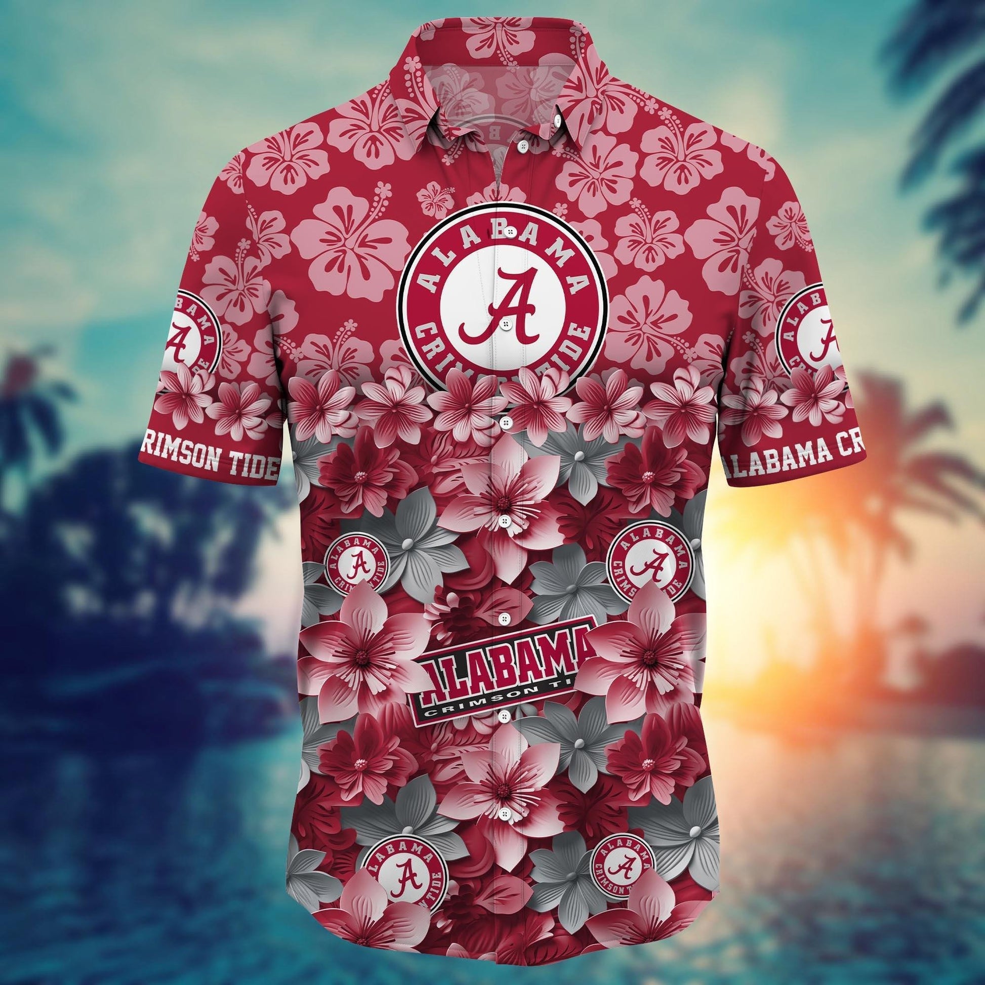 Alabama Crimson Tide Hawaiian Shirt Trending Summer. Gift For Fan FBS 502MC-HS035