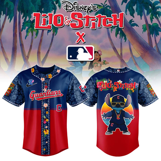 Cleveland Guardians MLB x Lilo & Stitch Jersey Limited