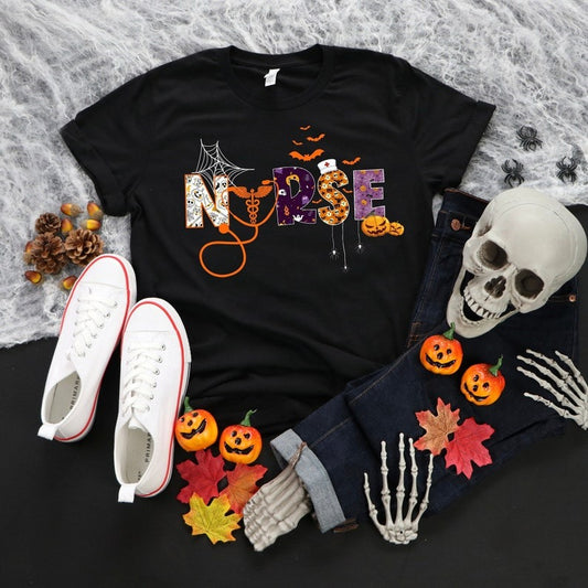 Halloween Nurse shirt,Halloween Nursing Shirt, Nurse Fall Shirt