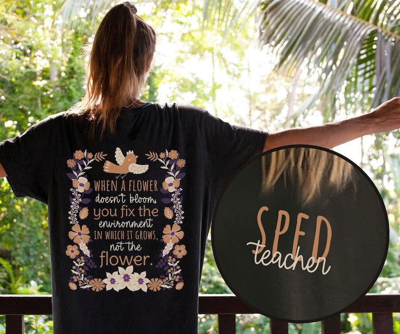 Custom Name SPED Teacher Shirt Cute Special Education Shirt