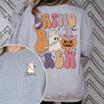 Ortho Boo Crew Halloween Shirt, Orthopedic Shirt, Halloween Ghost Shirt