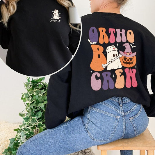 Ortho Boo Crew Halloween Shirt, Orthopedic Shirt, Halloween Ghost Shirt