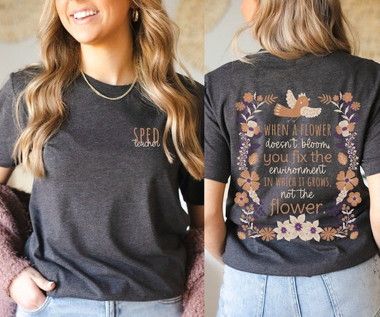 Custom Name SPED Teacher Shirt Cute Special Education Shirt