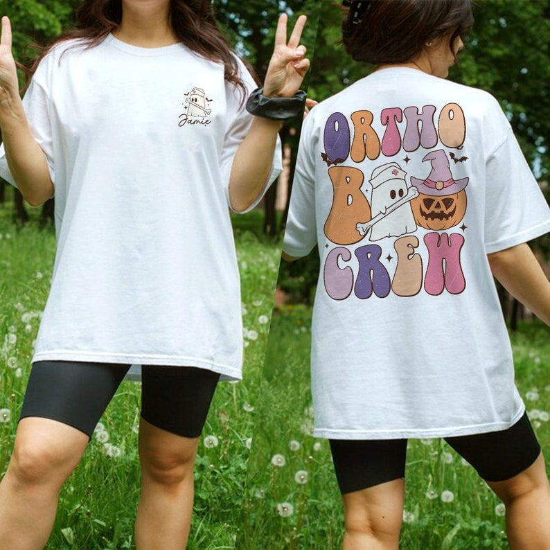 Ortho Boo Crew Halloween Shirt, Orthopedic Shirt, Halloween Ghost Shirt