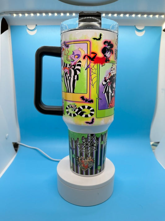 Beetlejuice Halloween 40oz Tumbler