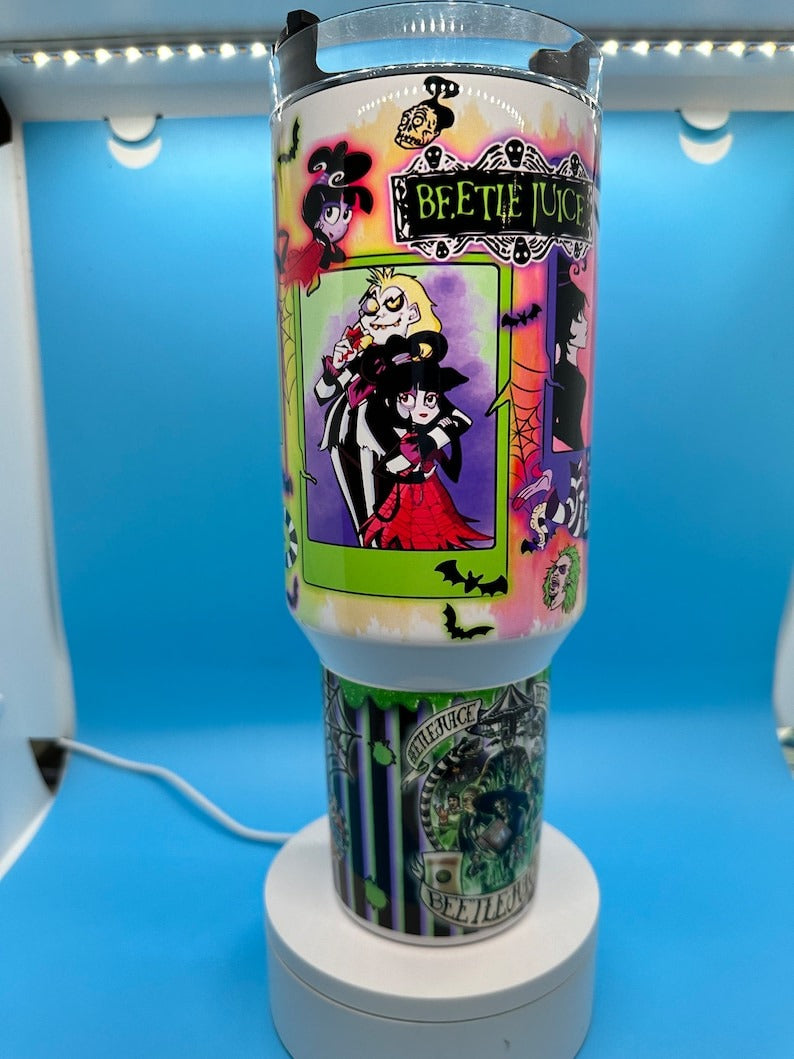 Beetlejuice Halloween 40oz Tumbler