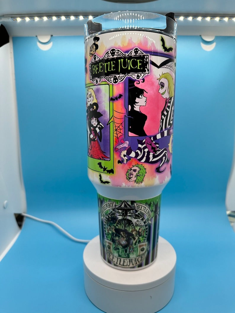 Beetlejuice Halloween 40oz Tumbler
