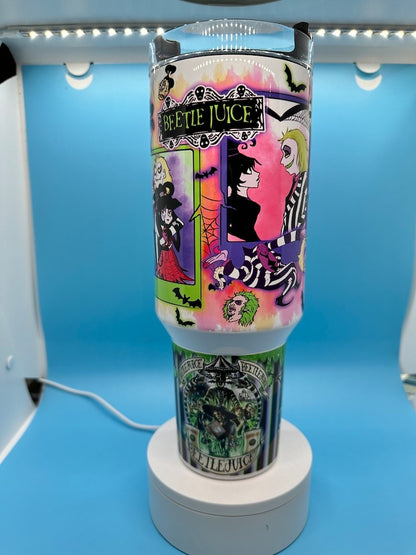 Beetlejuice Halloween 40oz Tumbler