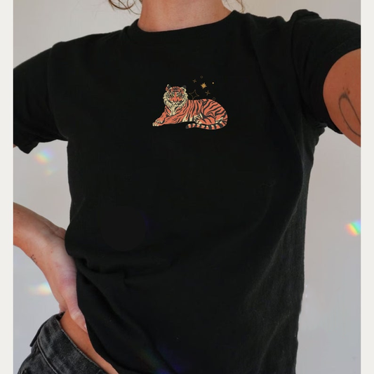 Vintage Tiger, 90s Baby Tee, Tigers, Bayou, Y2k Baby Tee, Y2k Shirt