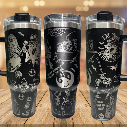 The Nightmare before Christmas 40oz Laser Engraved Tumbler