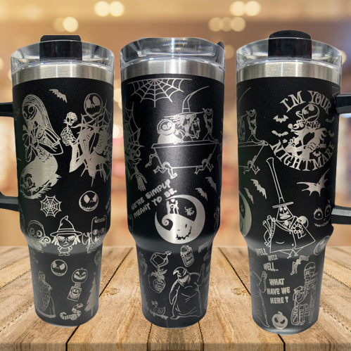 The Nightmare before Christmas 40oz Laser Engraved Tumbler