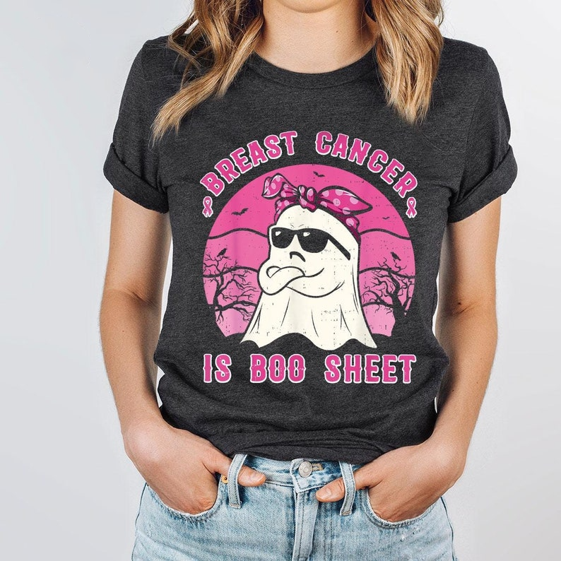 Breast Cancer Is Boo Sheet Shirt, Breast Cancer Shirt, Pink Ribbon Shirt, Cancer Survivor T-Shirt