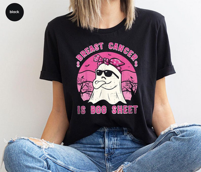 Breast Cancer Is Boo Sheet Shirt, Breast Cancer Shirt, Pink Ribbon Shirt, Cancer Survivor T-Shirt