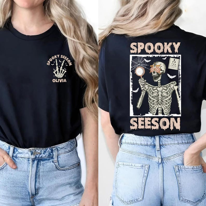 Personalized Optometry Halloween Crew, Spooky Seeson Shirt