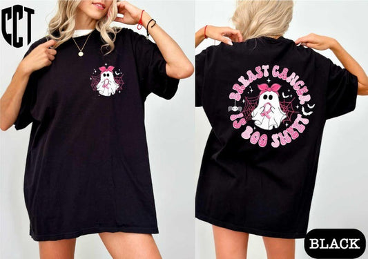 Breast Cancer Is Boo Sheet Shirt,Ghost Ribbon Breast Cancer Awareness Tee