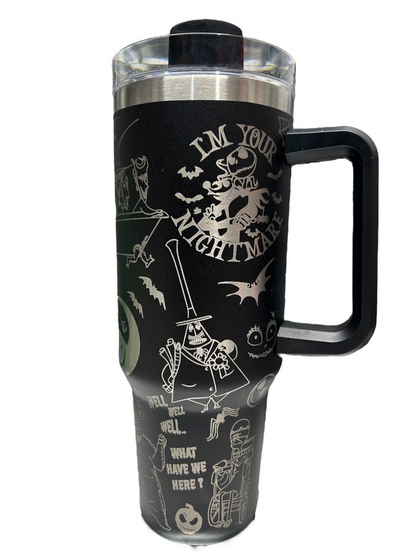 The Nightmare before Christmas 40oz Laser Engraved Tumbler