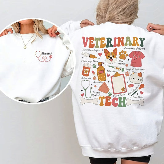 Veterinary Tech Sweatshirt, Vet Tech Sweatshirt, Vet Tech Shirt