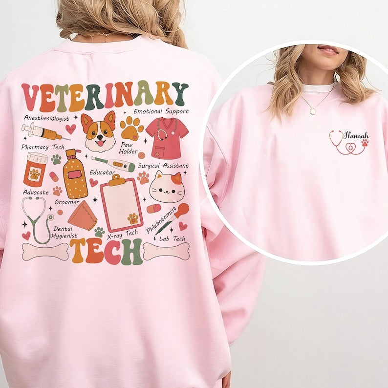 Veterinary Tech Sweatshirt, Vet Tech Sweatshirt, Vet Tech Shirt