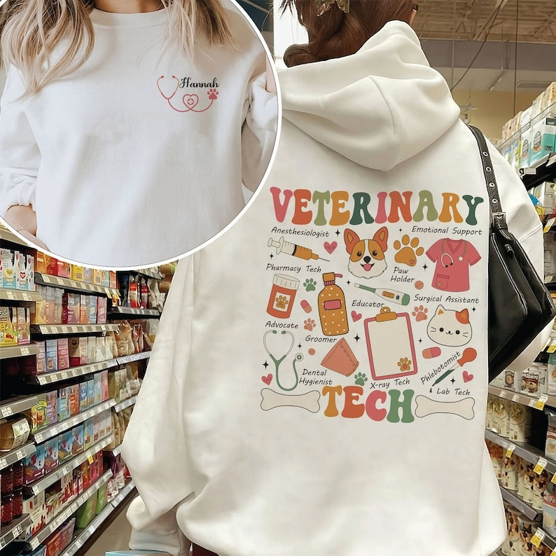 Veterinary Tech Sweatshirt, Vet Tech Sweatshirt, Vet Tech Shirt