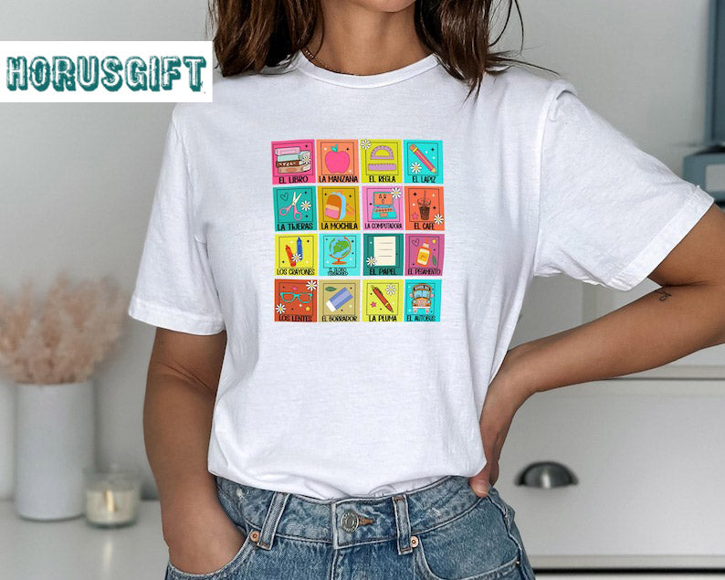 Spanish Teacher Shirt, Maestra Loteria Shirt, Maestra Shirt