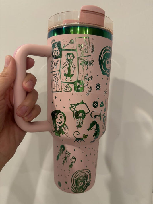 Personalized Coraline Tumbler 40 oz