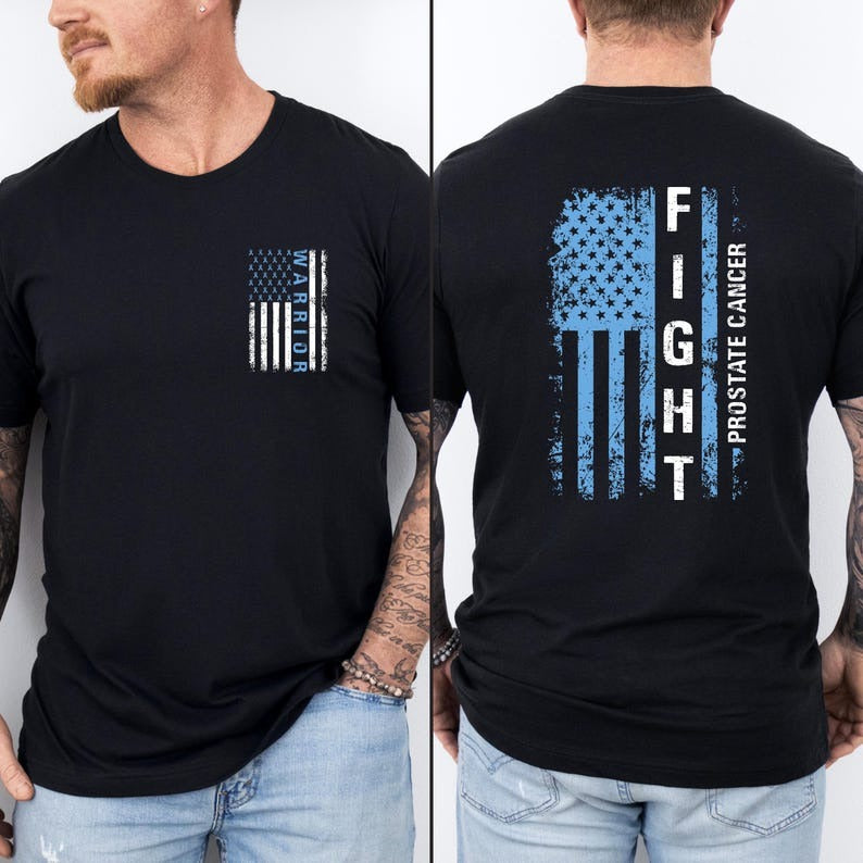 Prostate Cancer Awareness T-Shirt, Family Prostate Cancer Support Shirt, Cancer Warrior Tees