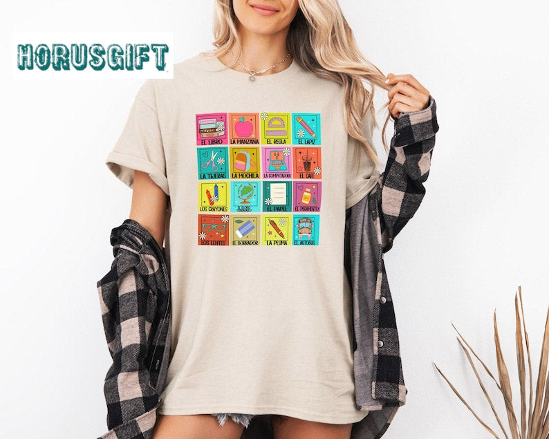 Spanish Teacher Shirt, Maestra Loteria Shirt, Maestra Shirt