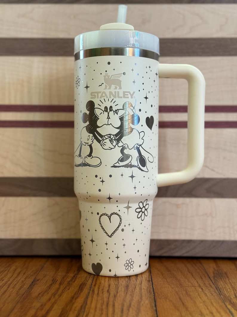 Mickey Mouse, Minnie Mouse & Disney DN Engraved 40 Oz Tumbler
