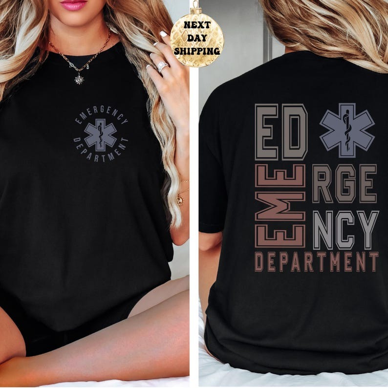 Emergency Department shirt, ER Nurse tee, ER Tech Emergency Room Worker, ED Nurse