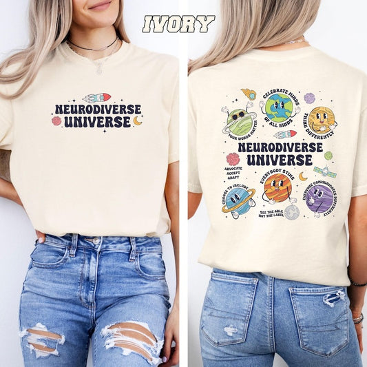 Autism Awareness Shirt, Neurodiverse Universe Shirt