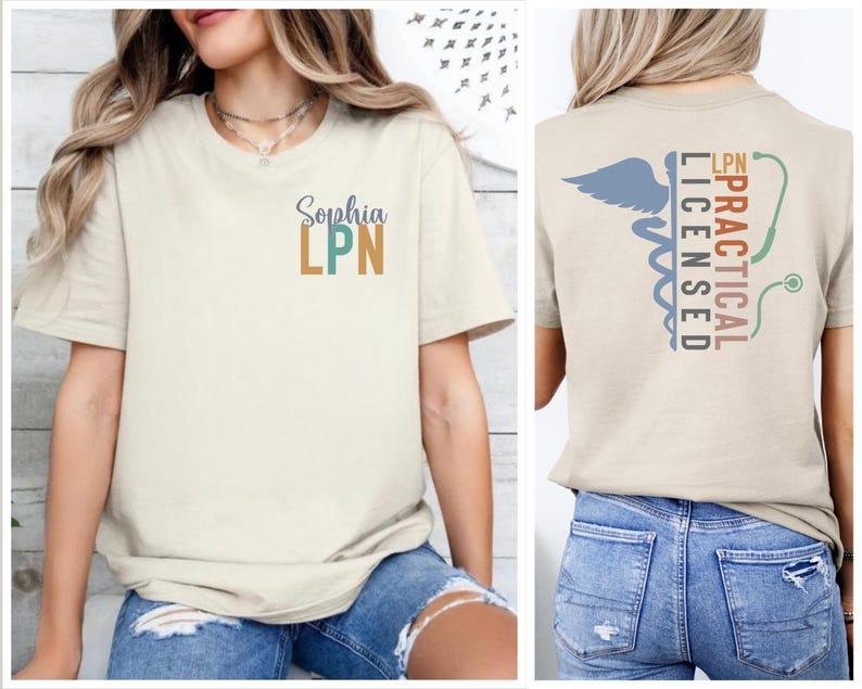 Custom Name LPN Nurse Shirt, LPN Shirt, Licensed Practical Nurse Shirt