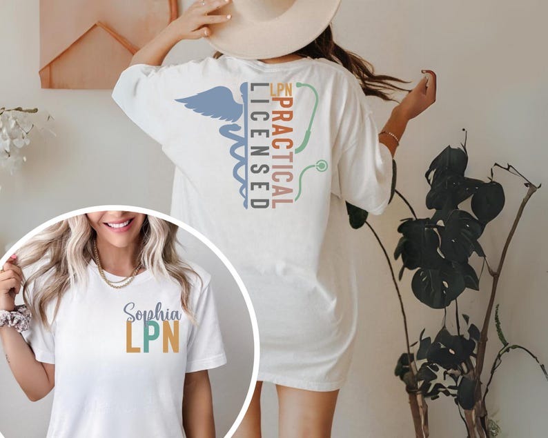 Custom Name LPN Nurse Shirt, LPN Shirt, Licensed Practical Nurse Shirt