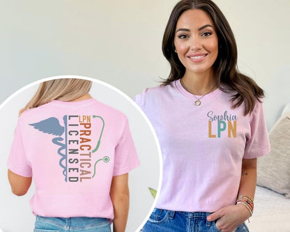 Custom Name LPN Nurse Shirt, LPN Shirt, Licensed Practical Nurse Shirt