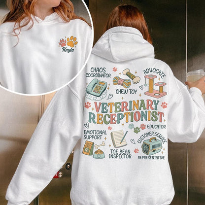 Veterinary Receptionist Sweatshirt, Vet Assistant Shirt