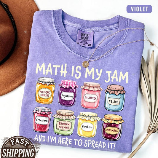 Comfort Colors® Math Teacher Shirt,Math Lover Shirt, Math Teacher Gifts, Math is My Jam