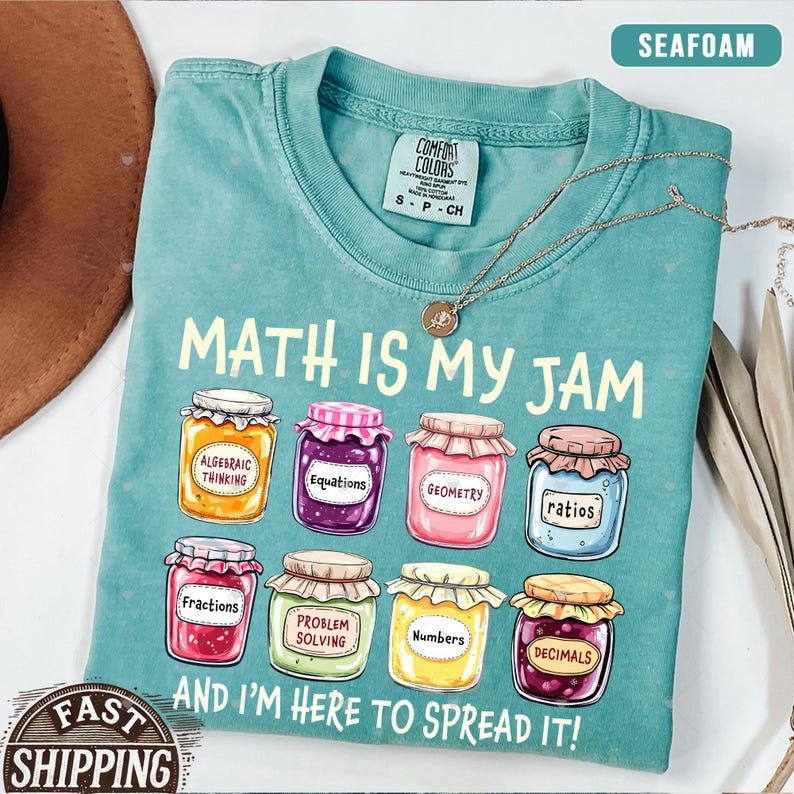 Comfort Colors® Math Teacher Shirt,Math Lover Shirt, Math Teacher Gifts, Math is My Jam