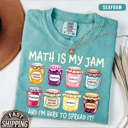 Comfort Colors® Math Teacher Shirt,Math Lover Shirt, Math Teacher Gifts, Math is My Jam