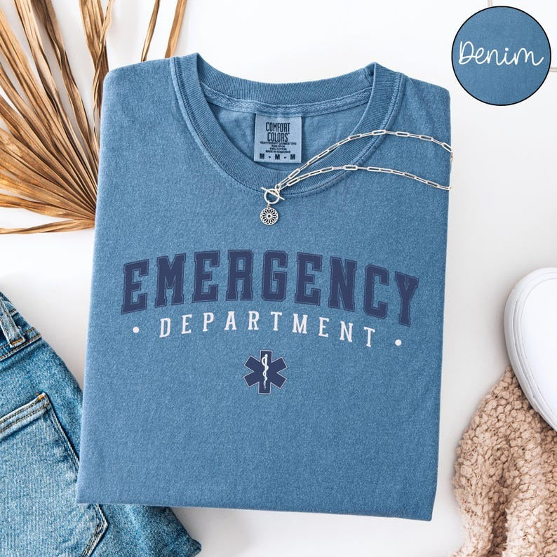 Comfort Colors® Emergency Department Shirt, Emergency Room T-shirt, ER Nurse Tee
