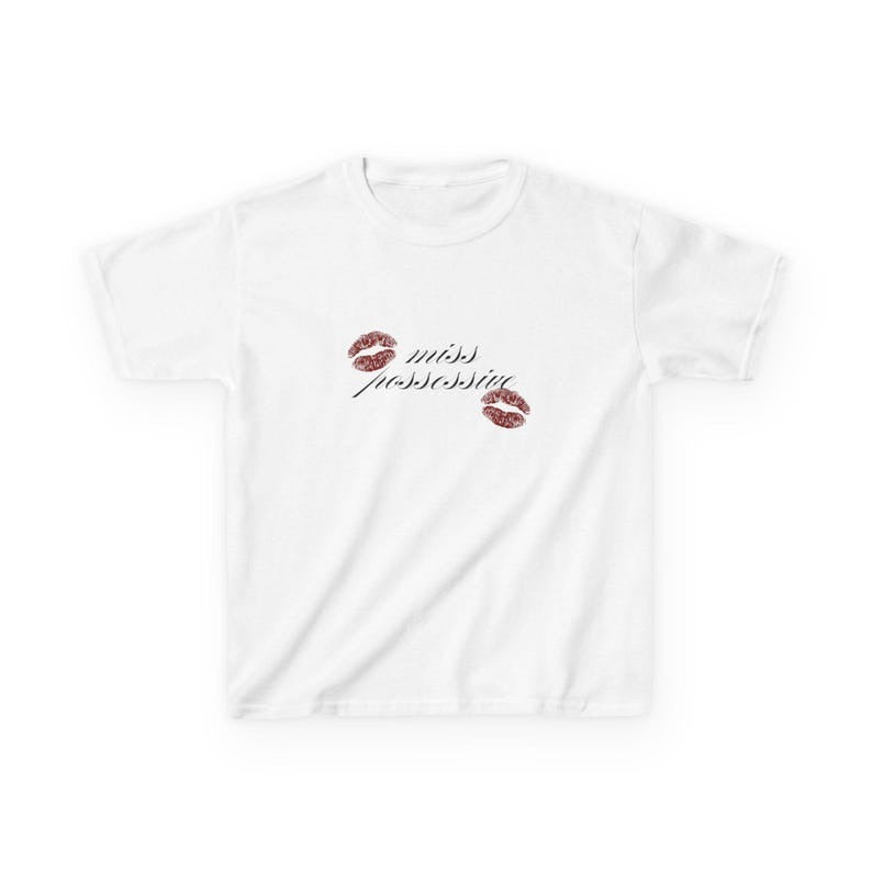 Tate Mcrae Shirt Miss Possessive Baby Tee - Trendy Babytee, Tate Mcrae Concert Shirt