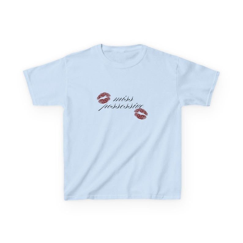 Tate Mcrae Shirt Miss Possessive Baby Tee - Trendy Babytee, Tate Mcrae Concert Shirt