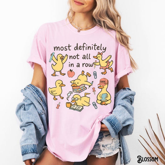 Funny Teacher Shirt, Ducks In A Row T-Shirt