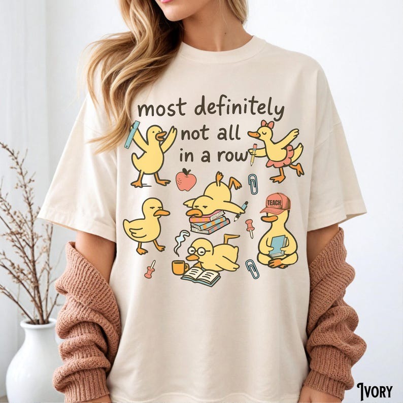 Funny Teacher Shirt, Ducks In A Row T-Shirt