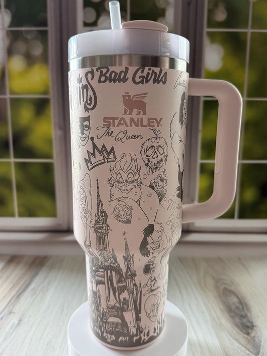 Villains Bad Girls Magical Character DN Engraved 40 Oz Tumbler
