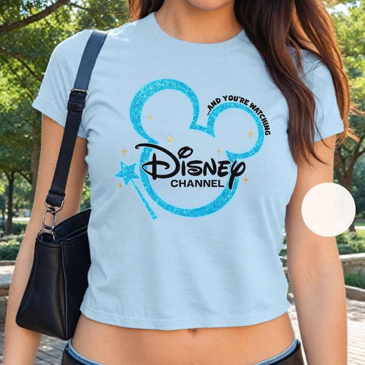 Disney Channel Baby Tee Disney 2000's custom shirts Disneyland Trip Shirt 90's kids Shirt