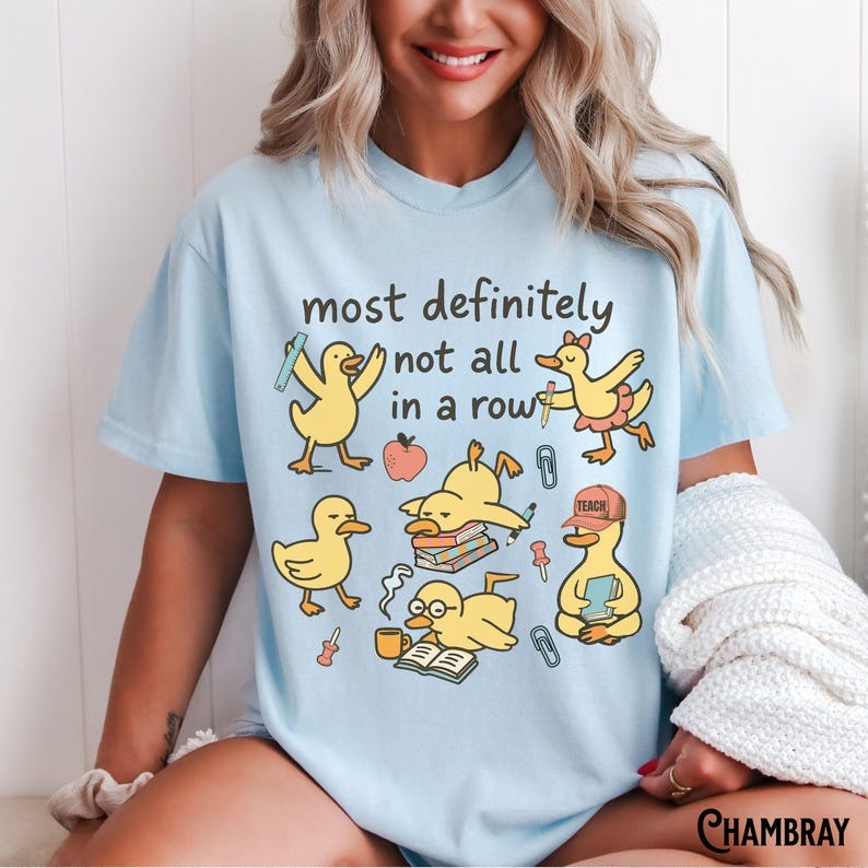 Funny Teacher Shirt, Ducks In A Row T-Shirt